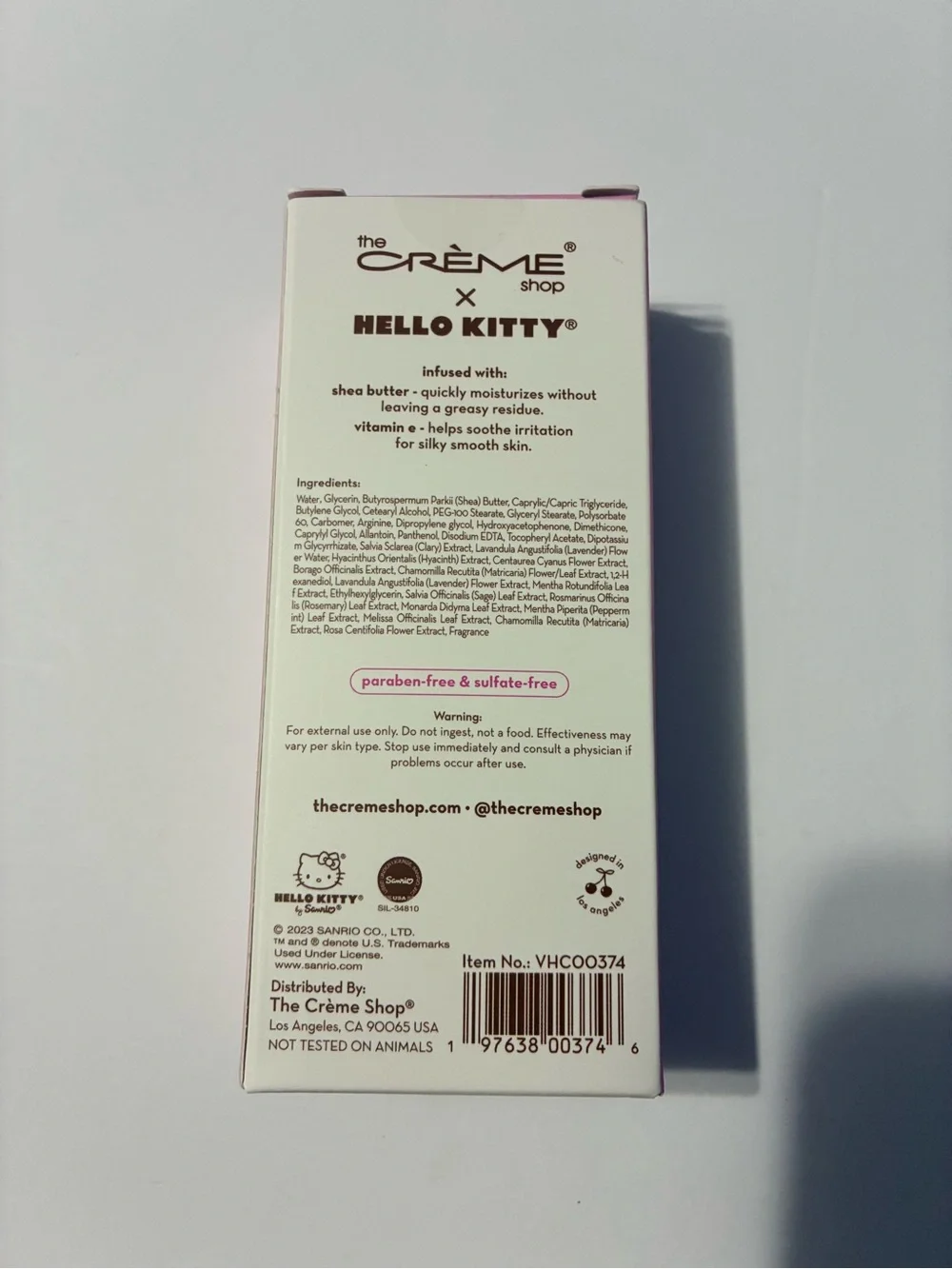The Crème Shop Hello Kitty Moisturizing Hand Crème Chocolate Covered Strawberry